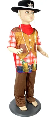 Produktbild von COWBOY KOSTÜM KINDER Jungen Karneval Gr. S: 110/116 (4-6 Jahre )