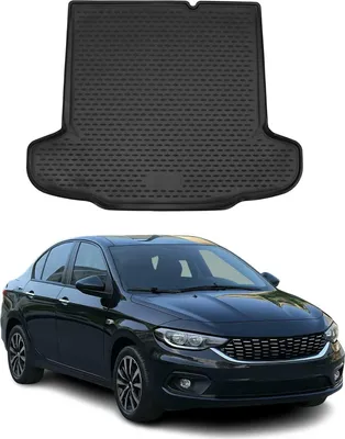 Image de Tapis de coffre Bac de coffre pour Fiat Tipo Stufenheck 2015-2025 Caoutchouc TPE