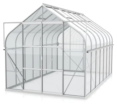 Zdjęcie produktu dla Szklarnia Vitavia "Dione 11500" wraz z stalową ramą fundamentową, aluminiową, anodowaną, o powierzchni 11,5 m², wykonana ze szkła hartowanego ESG o grubości 3 mm