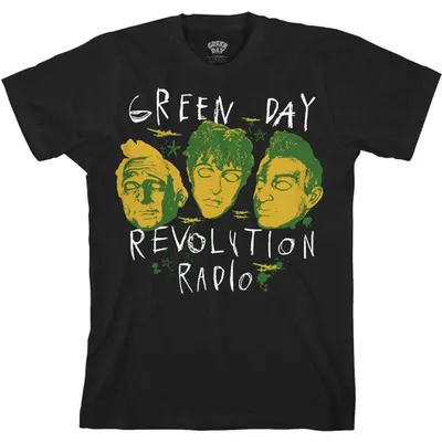 Produktbild von Green Day Scribble Mask Black L T-Shirt