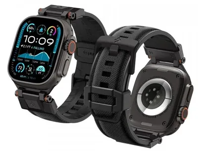 Produktbild von Armbanduhrband Spigen DuraPro Armor für Apple Watch 49mm / 46mm / 45mm / 44mm / 42mm Serie, Schwarz AMP06065
