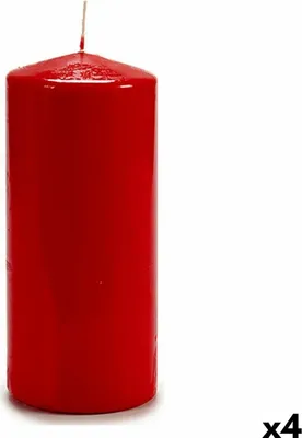 Obrázek produktu pro Svíčka Acorde CY88200M červená 9 x 20 x 9 cm (4 kusy)