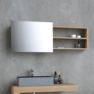 Image de Armoire de toilette 100 cm en Chêne naturel - Hémi