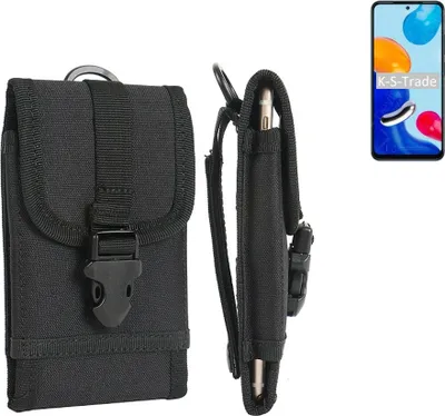 Produktbild von K-S-Trade Holster Handy Hülle kompatibel mit Xiaomi Redmi Note 11 Global Holster Handytasche Gürtel Tasche Schutz Hülle Robust Outdoor schwarz