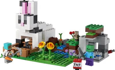 Obrázek produktu pro LEGO Minecraft Králičí ranč, Sada na stavění, 8 rok/roky, Plast, 340 kusů, 555 g