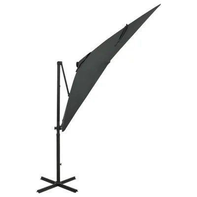 Immagine prodotto di vidaXL Ombrellone semaforo con illuminazione a LED 250 cm antracite