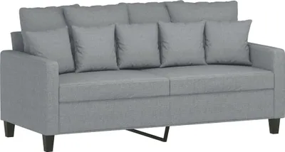 Produktbild von vidaXL 2-Sitzer-Sofa Hellgrau 140 cm Stoff