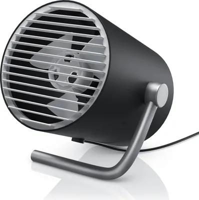 Zdjęcie produktu dla CSL - wentylator USB mini - wentylator biurkowy mały - wentylator biurkowy bardzo cichy - wentylator biurkowy - 2 prędkości - regulowane dotykowo - energooszczędny (1W), do domu biura podróży na zewnątrz