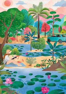 Image de Pieces & Peace Puzzle 1000 pièces jouet de détente coloré