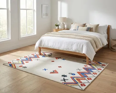 Produktbild von Kelim Mexico D45A ivory (120x180 cm), KI-generiertes Bild