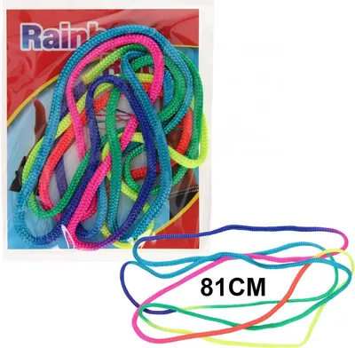 Produktbild von Regenbogenseil – Fingerseil – Regenbogenseil – 2 Stück – Stress abbauen – Stimulieren – Spielen – Seil – 81 cm