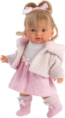 Produktbild von Llorens Soft Body Puppe Valeria Rosa Rock 28 cm