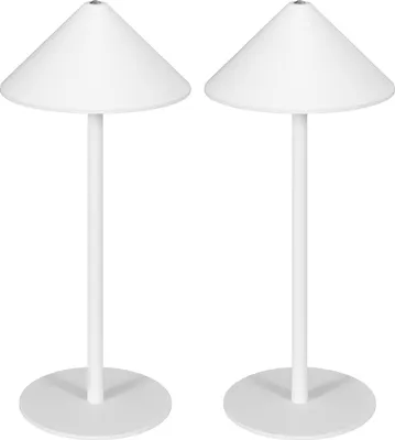 Obrázok produktu pre Stolná lampa Sada 2 stolových lámp s 3 farbami svetla, nabíjateľná nočná lampa USB A+C s dotykovým spínačom do obývačky, spálňa kov, biela |