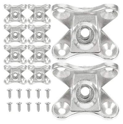 Produktbild von 10 Stück Möbel Eckverbinder in Butterfly-Form aus Zinklegierung für Möbelreparatur