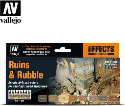 Produktbild von Vallejo Model Air Set Ruinen und Schutt 71214 Special Set Ruins & Rubble