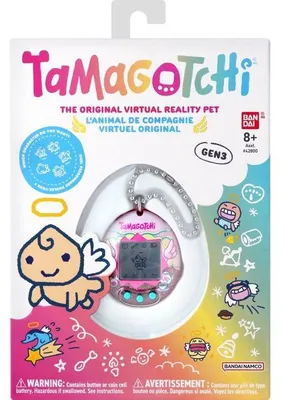 Image de Tamagotchi - BANDAI - Tamagotchi original - Angel Teacup - Animal de compagnie électronique virtuel avec écran couleur, 3 boutons et jeux