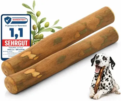 Image de Jouet à mâcher pour chiens - bois d'olivier - lot de 2 - taille S - os à mâcher et jouet