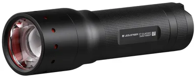 Produktbild von Ledlenser C7 Classic Taschenlampe schwarz, 450 Lumen max., 300m Leuchtweite, bis 25 Std. Laufzeit, IP54, AAA Batterien