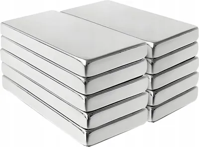 Zdjęcie produktu dla Magnes Neodymowy Płytkowy Mocny Silny Magnesy Neodymowe Komplet 10 Szt