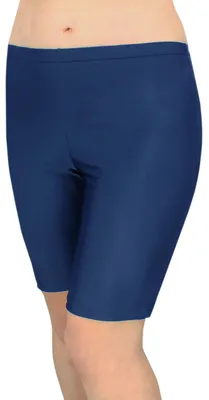 Produktbild von Aquarti Damen Schwimmradler Badehose Schwimmhose große Größen, Farbe: Dunkelblau, Größe: 42