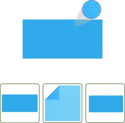 Immagine prodotto di Copertura rettangolare per piscina PE blu 450 x 220 cm