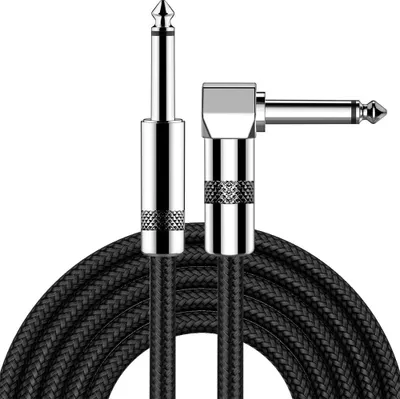 Image de INF Câble d'instrument de guitare 6,35 mm à faible bruit pour basse et audio 10 m