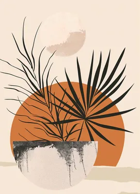 Produktbild von Poster 13x18cm Palmenwesten