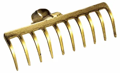 Productafbeelding van MM Eurotool Zware metalen tuinhark zonder steel | 8, 10, 12, 14 of 16 tanden 10tds, AI-gegenereerde afbeelding