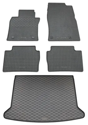Rigum Gummi Fußmatten + Kofferraumwanne im Set für Mazda CX-30 / MX-30, schwarz