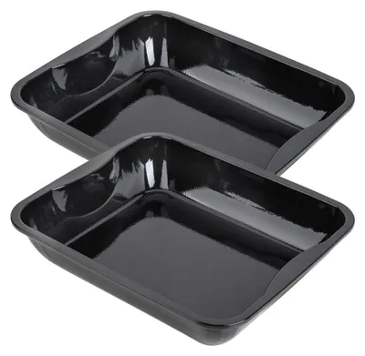 Image de Lot de 2 plats four 40/34/8 cm en acier émaillé avec 2 ustensiles Zenker Special cooking