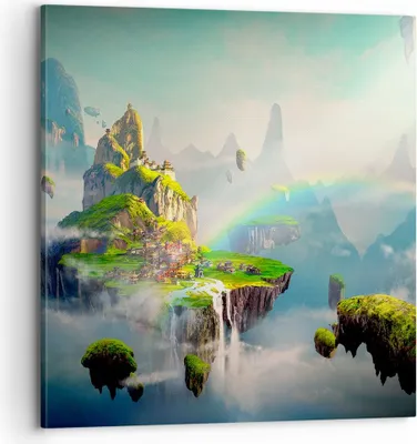 Produktbild von Bild auf Leinwand - Leinwandbild - Abstraktion Natur - 70x70cm - Wand Bild - Wanddeko - Wandbilder - Leinwanddruck - Bilder - Kunstdruck - Wanddekoration - Leinwand bilder - Wandkunst - AC70x70-3469