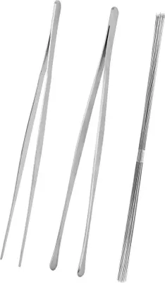 Obrázok produktu pre Kuchynské kliešte z nehrdzavejúcej ocele, 30 cm, grilovacie kliešte, pinzeta, 20 kusov