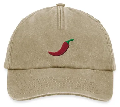 Produktbild von Spreadshirt Stickmotiv Chili Vintage Cap, One size, Vintage Beige
