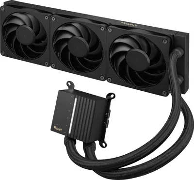 Produktbild von ASUS ProArt LC 360, Flüssigkeitskühlung, 12 cm, 800 RPM, 2200 RPM, 35,7 Sone, Schwarz