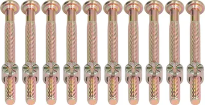 Produktbild von 10 Sätze Babybett-Kinderbettschrauben M6, verzinkter Edelstahl, Innensechskantschrauben, Hardware-Kit für Möbel, M6 x 70 mm