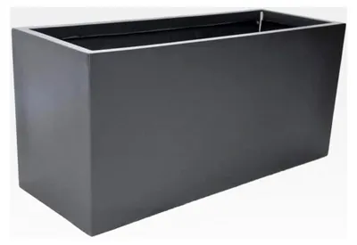 Produktbild von Pflanztrog aus Fiberglas in Anthrazit - Größe (LxBxH): 100x40x50 cm