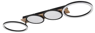 Produktbild von LED Deckenleuchte, Holzoptik, beweglich, L 108,5 cm