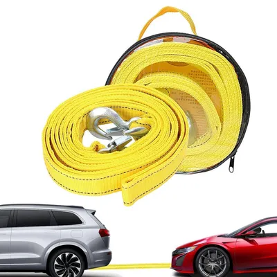 Produktbild von Abschleppseil 4 Meter 5 Tonnen mit U-Haken und Tasche für PKW und LKW