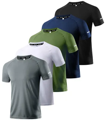 Produktbild von 5er-Pack atmungsaktive Sport-T-Shirts für Herren