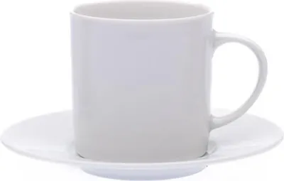 Produktbild von Thun 1794 Tasse mit Untertasse, 85 ml, Ella, weiß, Porzellan Thun