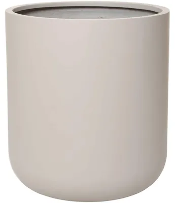 Produktbild von VIVANNO Blumentopf Fiberglas CHICO Rund, Beige matt - 45x50 cm
