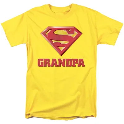 Produktbild von Superman - "Super Grandpa" T-Shirt für Herren/Damen Uni TV36798 (3XL) (Gelb)