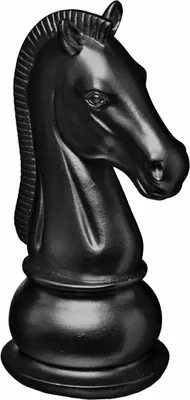 Zdjęcie produktu dla Dekoracja Szachy Skoczek czarny 19 cm