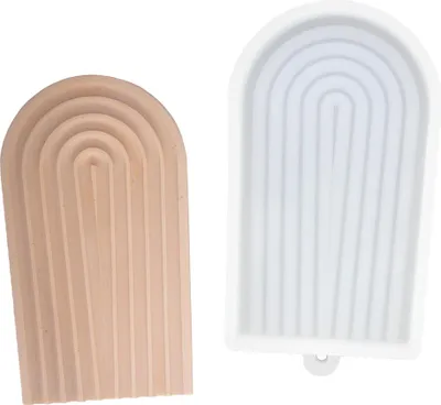 Produktbild von Jesmonite Silikonform Regenbogen 19,5x11x2 cm für Bastelspaß