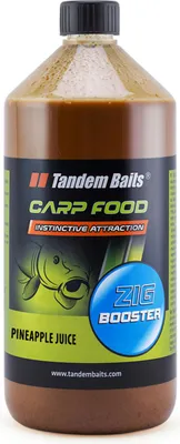 Produktbild von Tandem Baits Carp Food Zig Booster Ananassaft, Karpfen Angeln ohne Mühe, Köder zum Große-Fische-Angeln, Karpfenzubehör für Profis & Hobby-Angler 1 ml