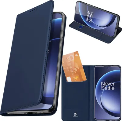 Productafbeelding van Telefoonschaal met klep voor OnePlus 15, Dux Ducis Skin Pro, blauw
