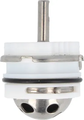 A close-up studio shot of a plumbing cartridge.