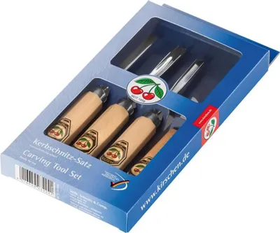 Produktbild von KIRSCHEN Kerbschnitzbeitelsatz 4tlg.  3424000