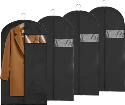 Produktbild von Kleidersäcke, 120 x 60 cm - Set mit 4 Stück - Kleidersäcke mit Reißverschluss