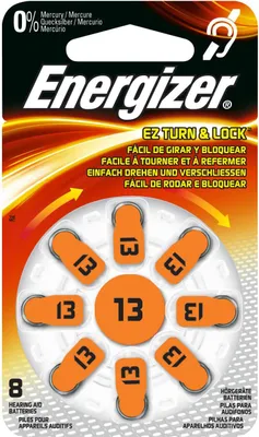 Produktbild von Energizer 13 SP-8 Knopfzellenbatterien für die Audioprothetik 8 Stück 1,4 V DE-634922